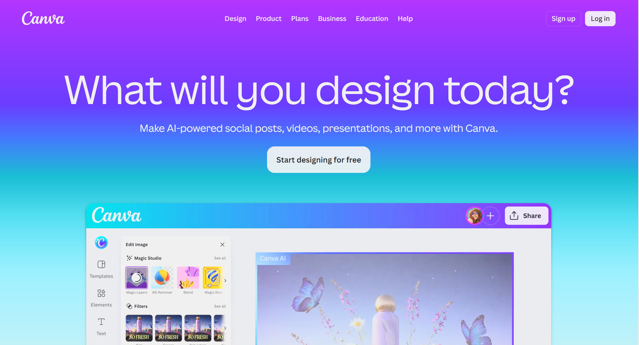 Canva screenshot