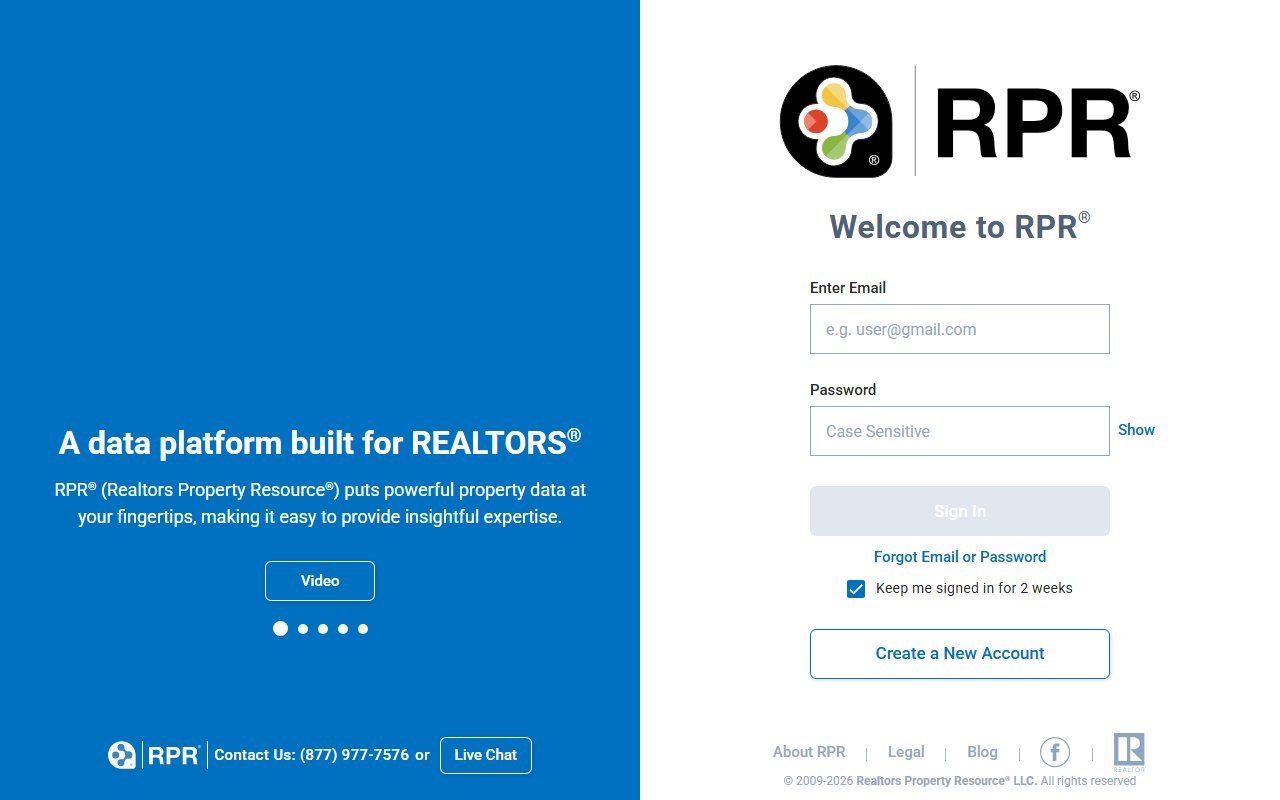 RPR (Realtors Property Resource) screenshot