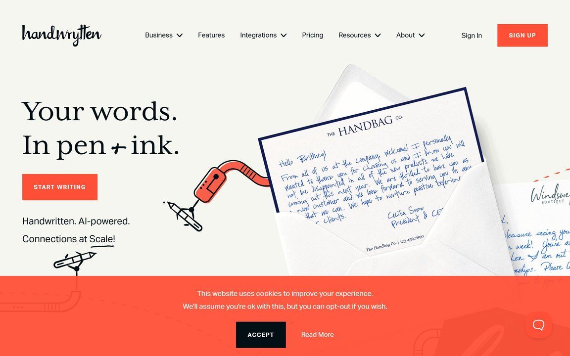 Handwrytten screenshot